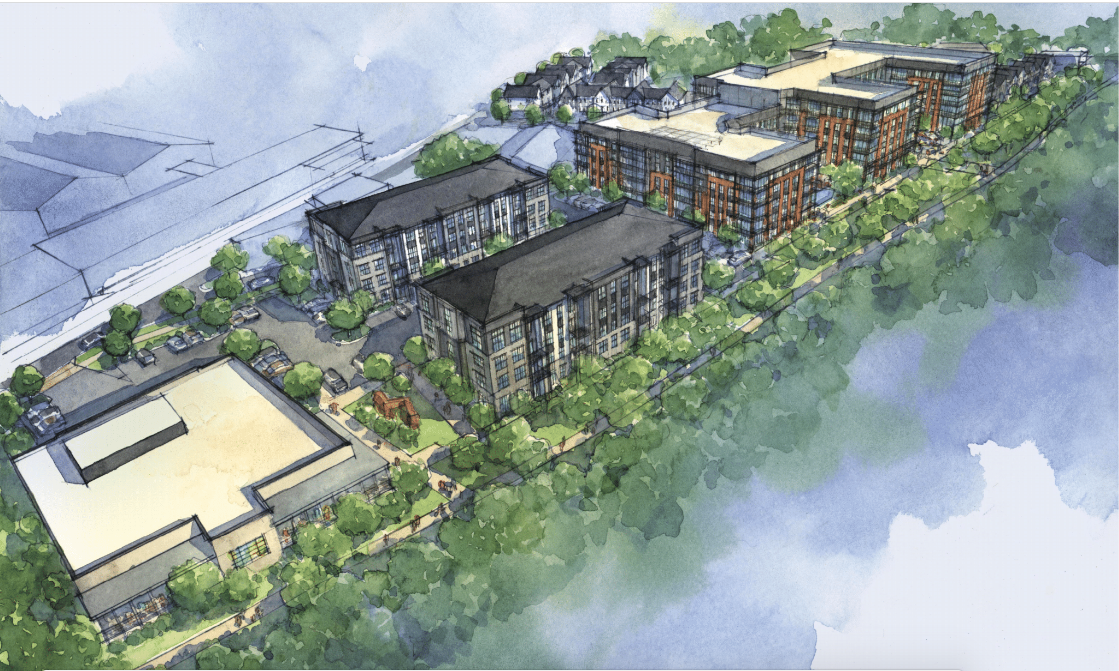 Renderings: Revised, multifaceted project advances near Renderings: Revised, multifaceted project advances near